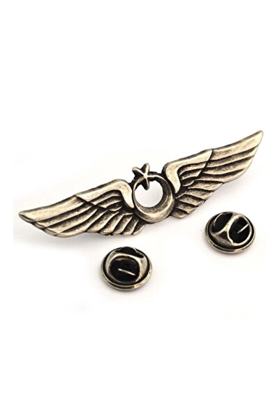 anahtarlıksepeti Pilot Bröve Rozet Büyük ( Nikel Oksit ) ( 60 Mm)