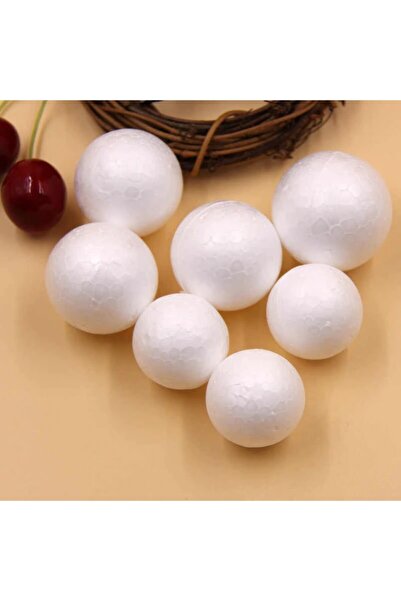 Aker Hediyelik Strafor Top Küre Köpük Strafor Toplar 20 Adet Karma Strafor Yuvarlak Sert Köpük Top