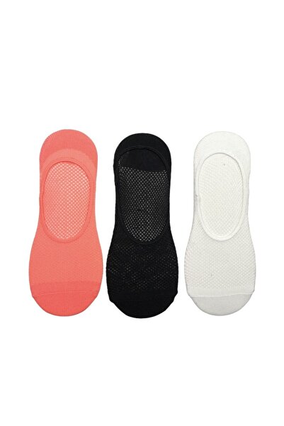 NBG ÇORAP 3'lü Mikrofiber Düz Babet Çoraplar
