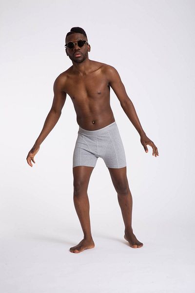 Blackspade Men's Red-dark blue-gray Tender Cotton Boxer 3 Pack 9673