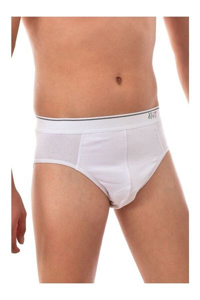 Tutku Elit Slip pentru bărbați, alb, 3 bucăți Elite Lycra, cu curea din elastan, 1351