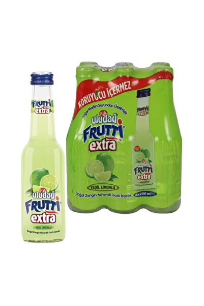Uludağ ULUDAĞFrutti Extra Yeşil Limonlu Şişe 250 ml 6'lı