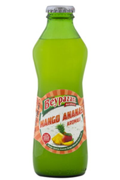 Beypazarı مشروب صودا بنكهة الأناناس والمانجو 24 عبوة baypazri شحن سريع من مستوعاتنا في السعودية).