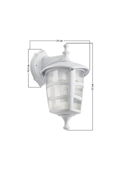 Modelight Optical Triangle Reverse Sconce White