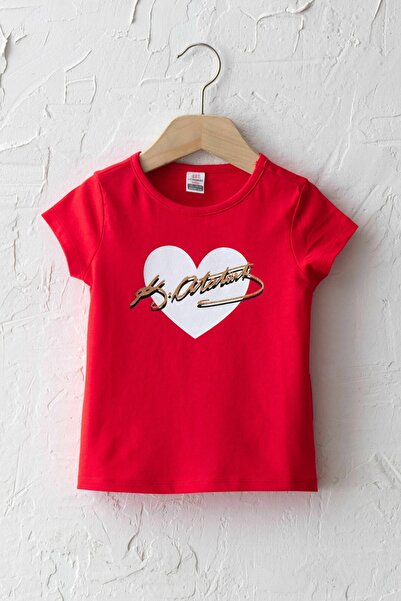 LC Waikiki Kız Bebek Canlı Kırmızı Hc3 T-Shirt