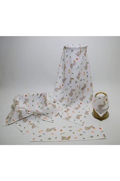 paris in paris Σετ μουσελίνας 8 τεμαχίων 100% οργανικό βαμβάκι μουσελίνα ύφασμα