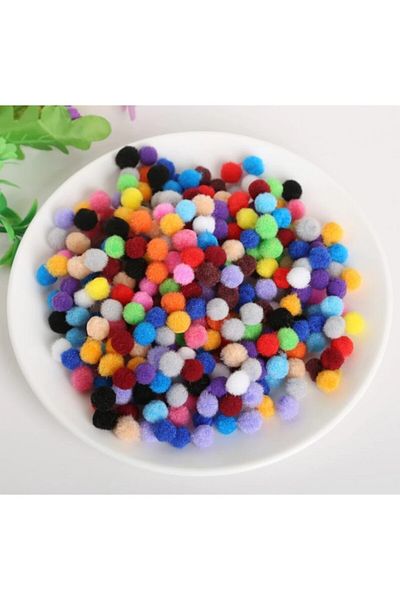 platin hediyelik Mixed Color Pompom100 Pieces
