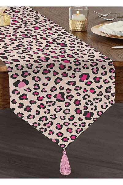 Realhomes Özel Tasarımlı Dijital Baskılı Çocuk Odası Püsküllü Şönil Üçgen Runner