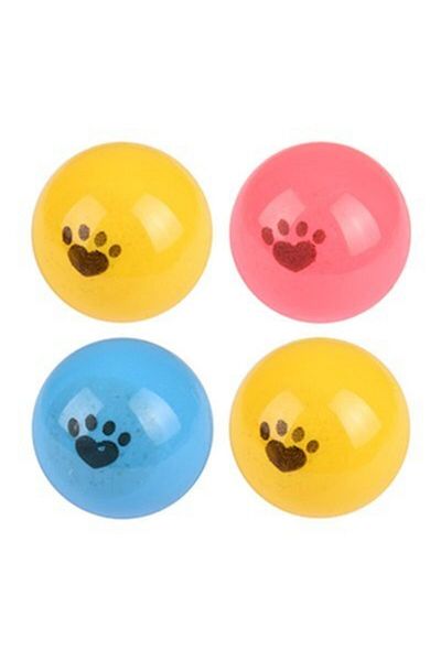 Karlie Pinpon Ball Cat Toy 4 cm Pack of 4