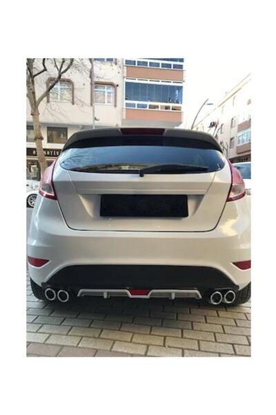 KG GROUP Ford Fiesta Krom Çift Egzoz Görünümlü Difüzör