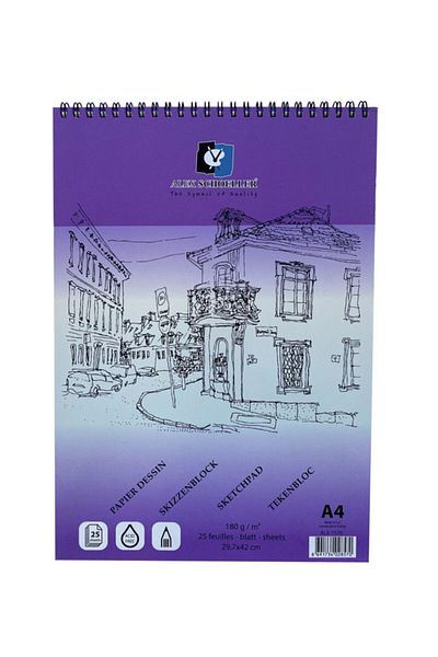 Alex Schoeller SpirAl A4 Sketchbook - 180gr, 25 Sheets
