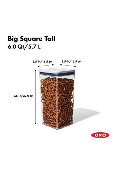 Oxo Large Square Long Storage Container 5.6 Lt