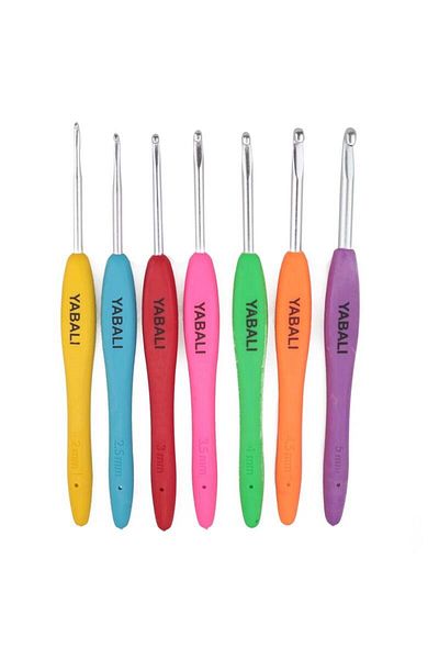 Yabalı Wool Crochet Set with Elastic Handle 7 Pieces