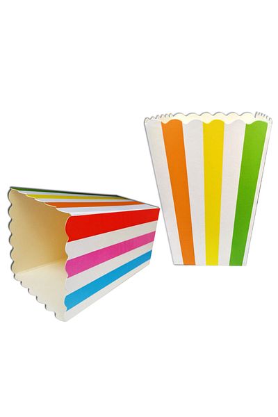 Partimarka Rainbow Party Colored Corn Boxes