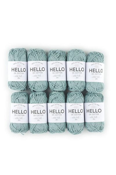Hello خيط حياكة القطن - خيط القطن Dk 136 25 جرام