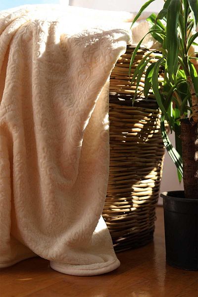 Elart Embos Blanket Ethnic Pattern Double Cappuccino 220x240cm