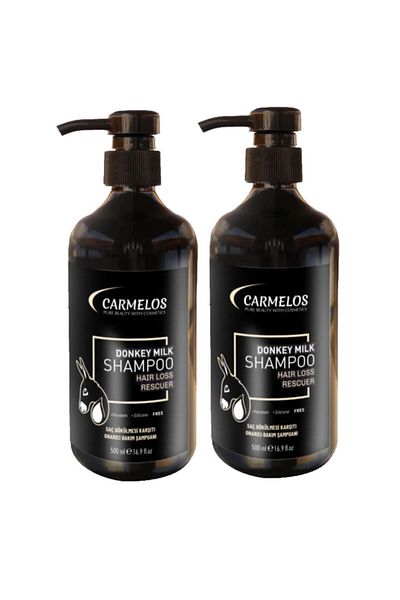 Carmelos 2 Pieces 500 ml Donkey Milk Shampoo