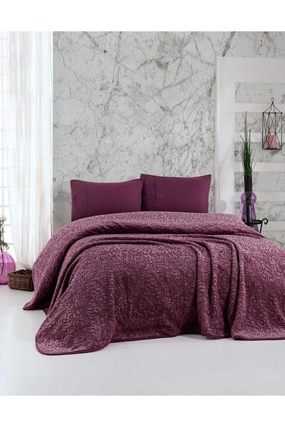 Elart Double Embos Blanket Plum