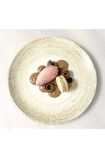 Bonna Porselen Bonna Patera Series 21 Cm Cake Plate Set of 6