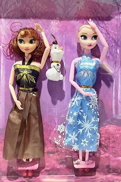 Fashıonx Elsa Anna Ve Olaf 2'li Oyuncak Bebek Seti