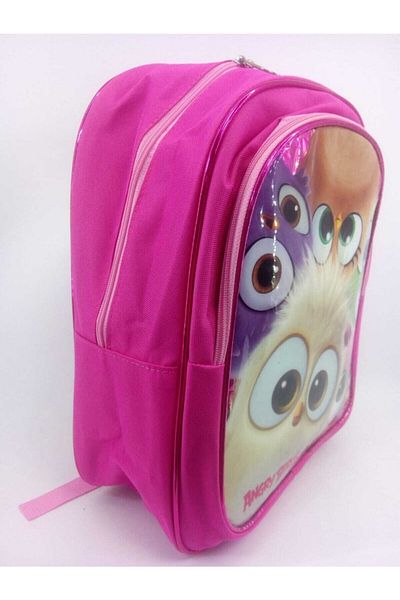 çantavizyon Girl's Pink Angry Birds Printed Primary School Backpack