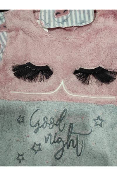Pijamoni Women's White Eyelash Fleece Pajama Set