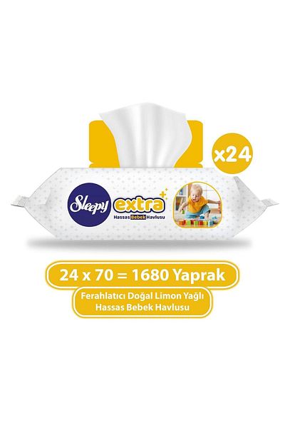 Sleepy Extra Sensitive Wet Towel 24x70