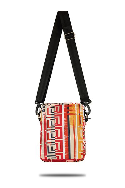 Fudela Cross Strap Comfortable Daily Use Shoulder Bag Red Patterned
