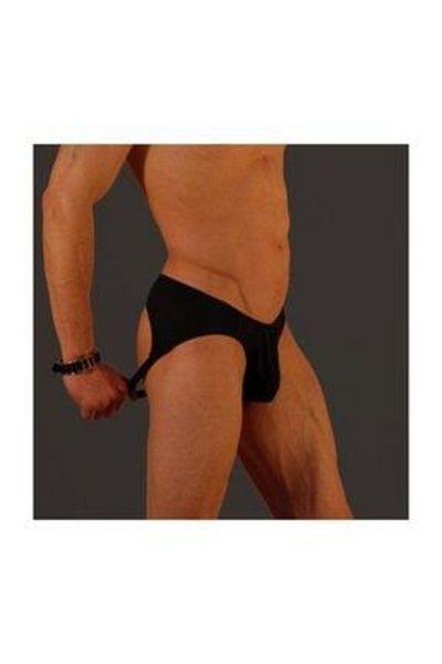 Don Moris Cbdm Fantasy Jock String negru pentru bărbați Cbdm 030956
