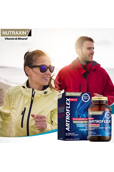 Nutraxin Artroflex Glukozamin Ve Kollajen Içerikli Eklemlerin Dostu Hya-c-ıı 90 Tablet