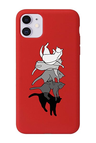 shoptocase Iphone 11 Kediler Desenli Lansman Telefon Kılıfı