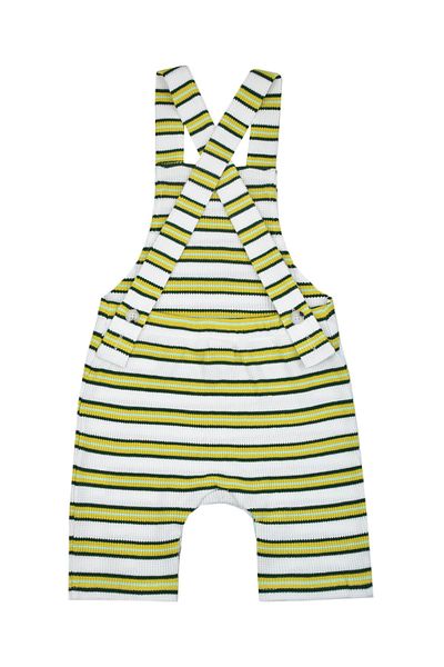 Verte Vallée Unisex Baby Yellow Green Striped Salopet