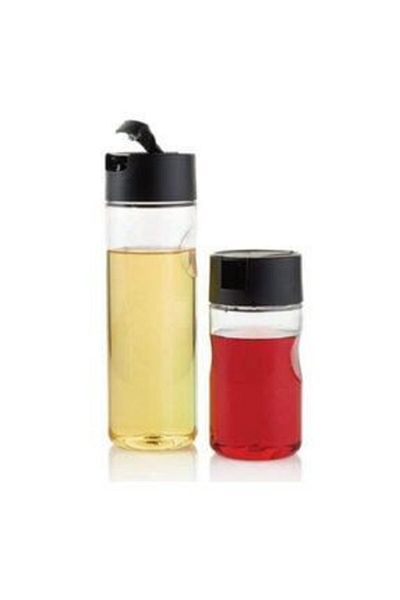 Tupperware Duru Oil Pot 1 L and 600 Ml Black Duru Oil Pot 1 L and 600 Ml Black
