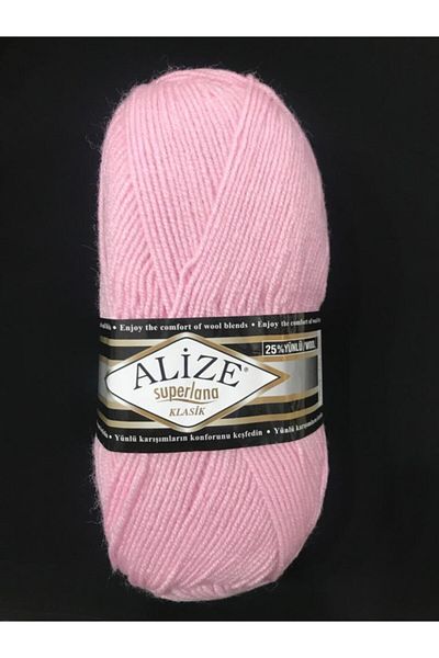 Alize Süperlana Classic Πλεκτό Σχοινί 518- Ροζ