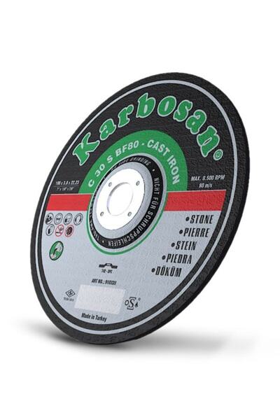 KARBOSAN Klas Avm Ispiral Taşı 230*3,0*22,23 Mm Granit Mermer Kesici