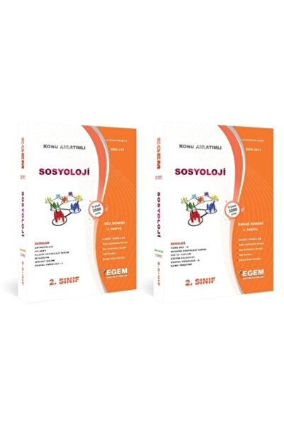 Egem Eğitim Yayınları Güncel (aöf) Sosyoloji 2.sınıf 3 Ve 4. Dön (güz-bah)