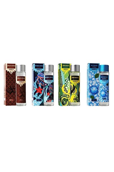 Bargello 4 Adet 180 Ml 80° Cam Dökme Kapak Kolonya