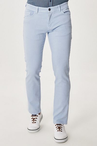 ALTINYILDIZ CLASSICS Pantaloni pentru bărbați, albaștri, cu întindere la 360 de grade în toate direcțiile, confortabili, durabili, slim fit, slim fit