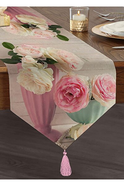 Realhomes زهرة تحت عنوان الرقمية المطبوعة معنقدة الشنيل مثلث عداء