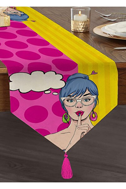 Realhomes Colorat Pop Art Imprimat digital Decorativ Design special cu ciucur...