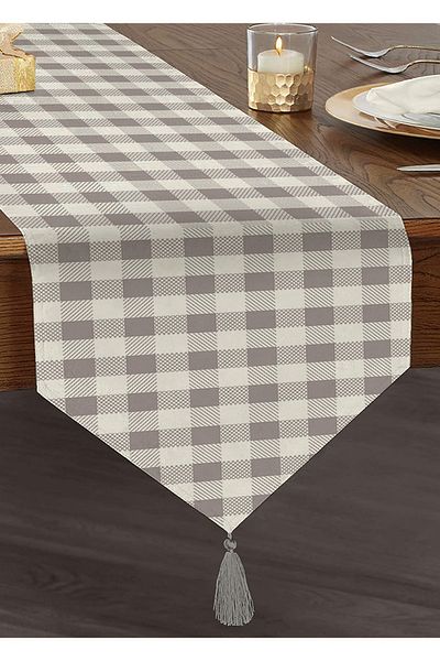 Realhomes Design personalizat Imprimat digital Decorativ Tufted Chenille Triunghi Runner
