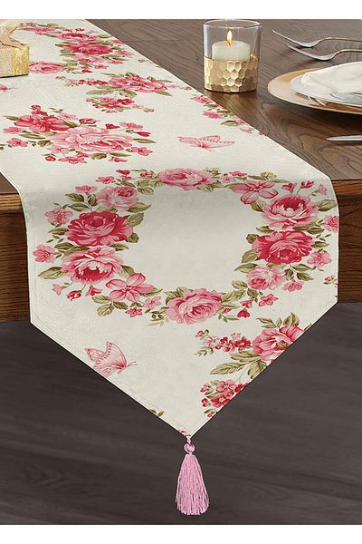 Realhomes Design personalizat Imprimat digital Decorativ Tufted Chenille Triunghi Runner