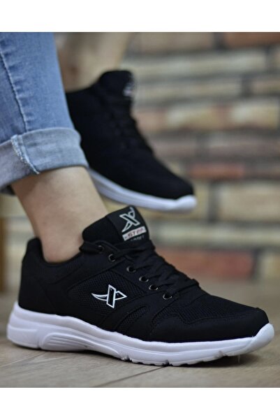 XStep Unisex Εξαιρετικά ελαφριά λευκή σόλα, μαύρα αθλητικά παπούτσια για τρέξ...