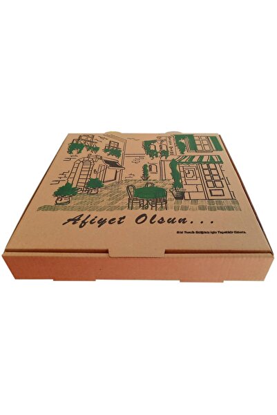 EFEPA Karton Pizza Kutusu 26x26x4 Cm. ( 100'lü Paket )