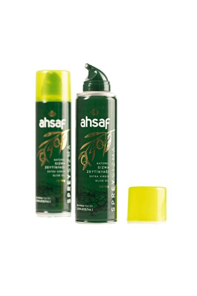 Ahsaf Natürel Sızma Zeytinyağı Sprey 200 ml -teneke