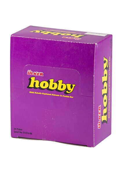 Ülker Hobby Çikolatalı Fındıklı Bar 24'lü 25 G 144 Adet