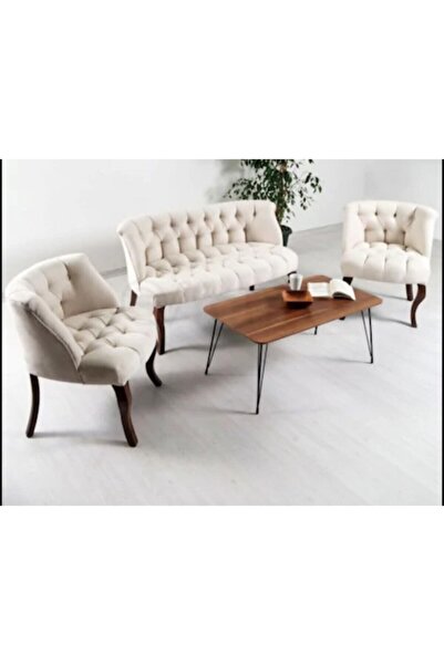 Genel Markalar Çay Seti Koltuk Takımı Salon Balkon Cafe Takımı - 2+1+1 Çay Seti Takımı
