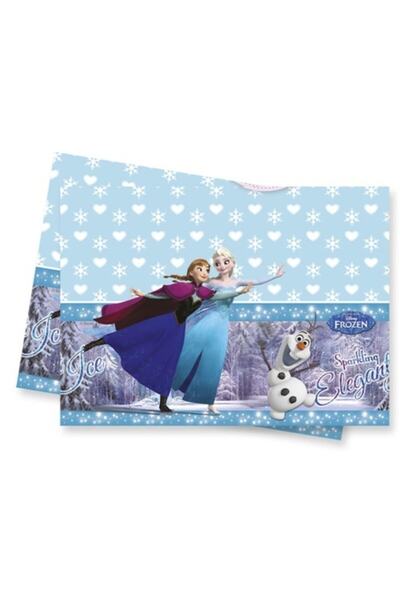 Genel Markalar Frozen Elsa Masa Örtüsü 120 x 180 cm Tek Kullanımlık Plastik Masa Örtüsü