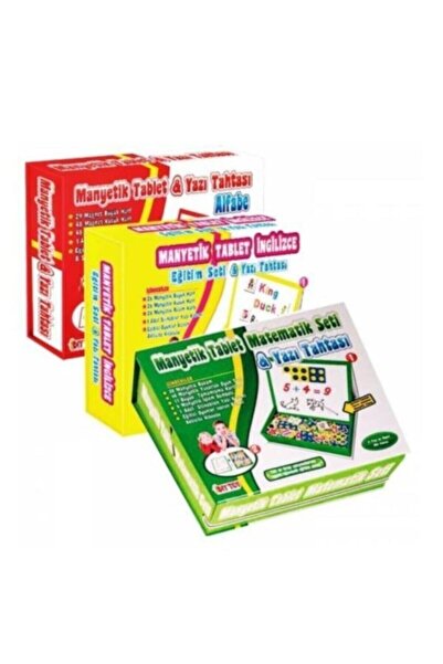 Diytoy Diy-toy Manyetik Tablet Alfabe - Matematik Ve Ingilizce Eğitim Seti - ...