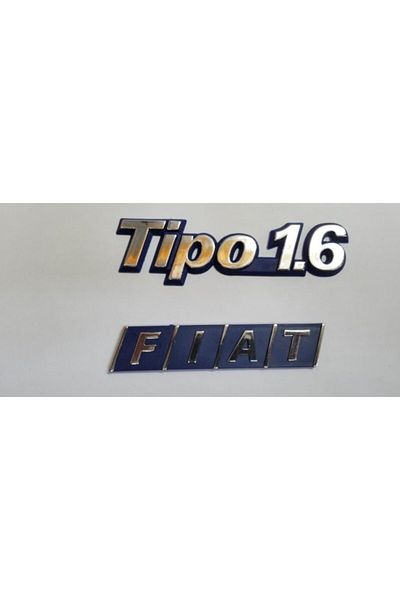 Fiat طقم حروف تزوير صندوق السيارة الخلفي من تيبو 2 قطعة (النوع 1.6)